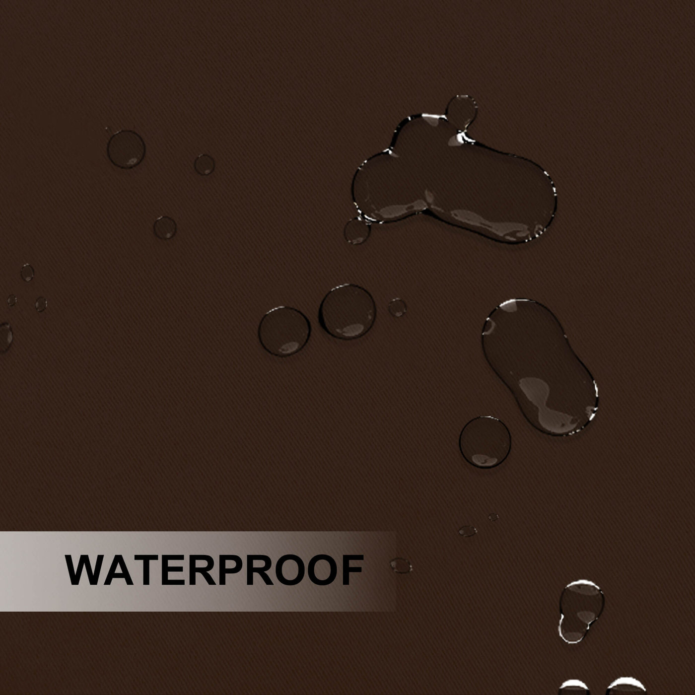 Outdoor Curtains Waterproof Tab Top 1 Panel - Dark Coffee