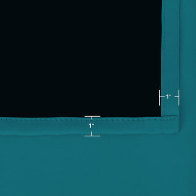 Heartcosy Blackout Curtains Cyan - Tab Top