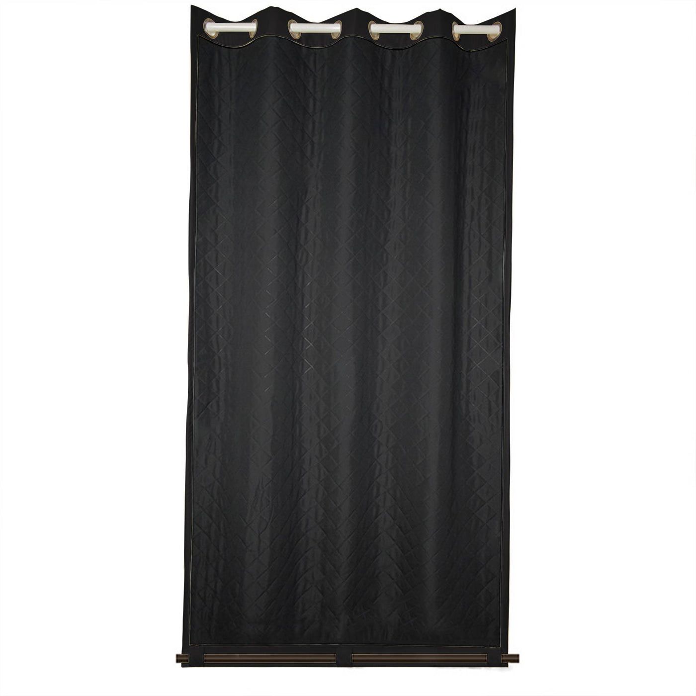 Insulated Outdoor Curtains for Winter - Raven Black