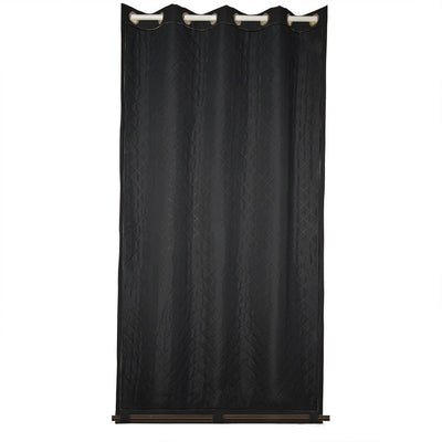 Insulated Outdoor Curtains for Winter - Raven Black