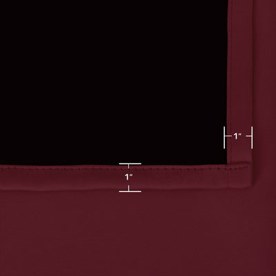Heartcosy Blackout Curtains Wine Red - Grommet Top
