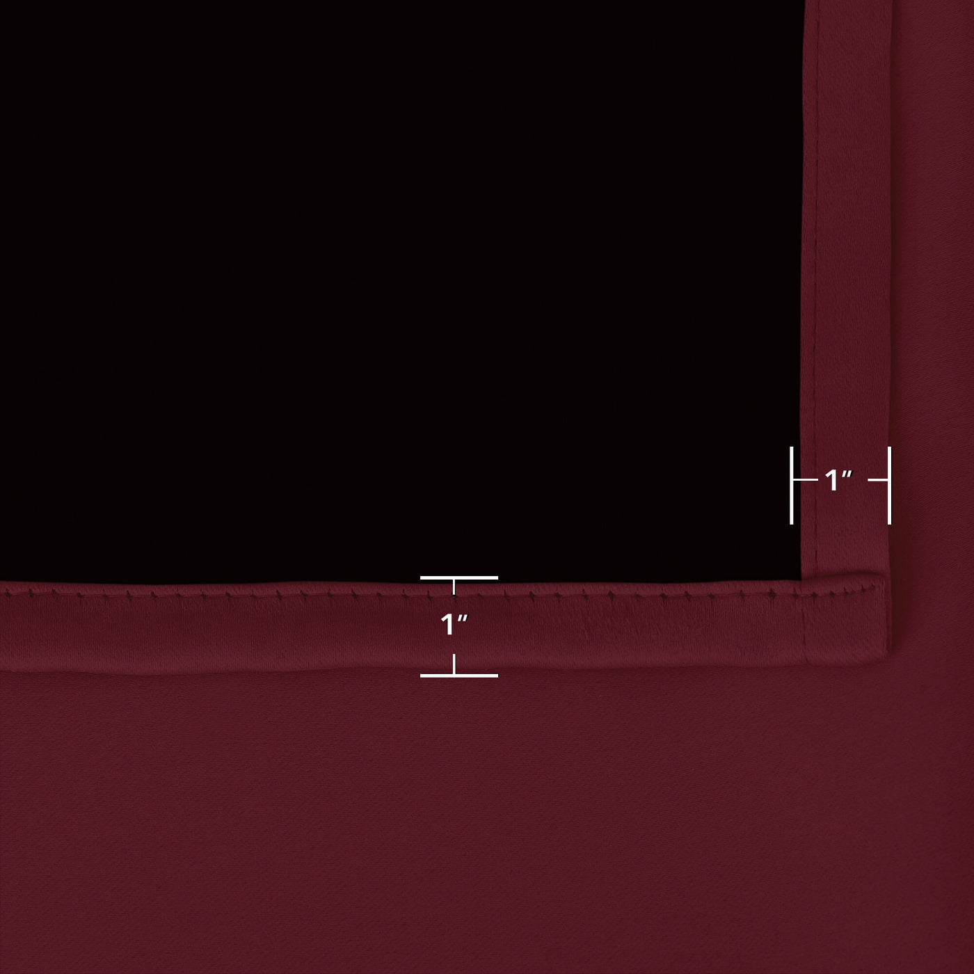 Heartcosy Blackout Curtains Wine Red - Grommet Top & Bottom