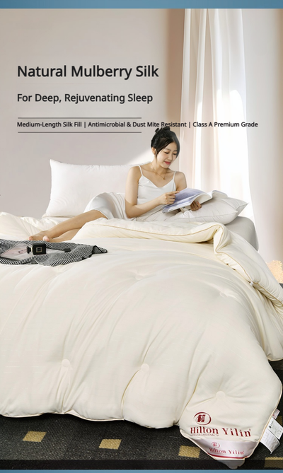 HEARTCOSY Pure Mulberry Silk Duvet Insert
