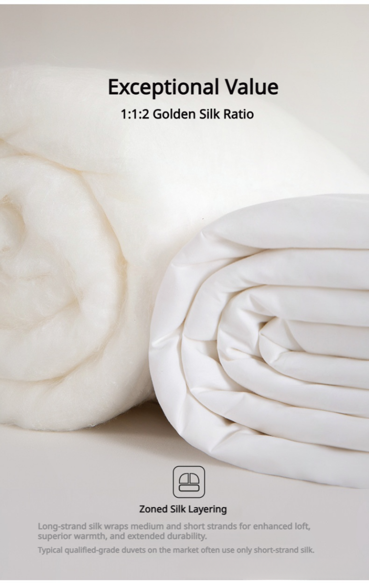 HEARTCOSY Mulberry Silk Duvet