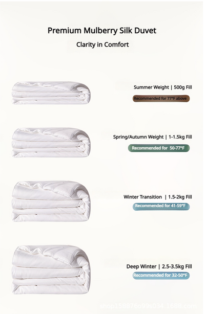 HEARTCOSY Mulberry Silk Duvet