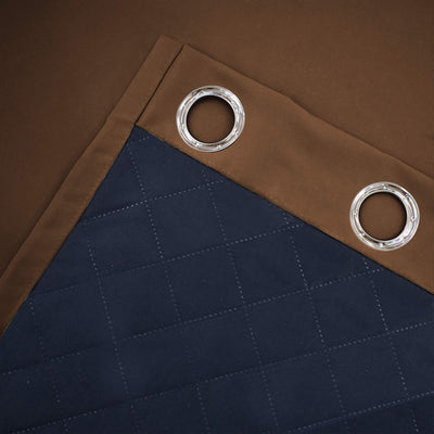 Insulated Outdoor Curtains for Winter - Coffee