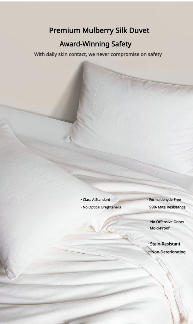 HEARTCOSY Mulberry Silk Duvet