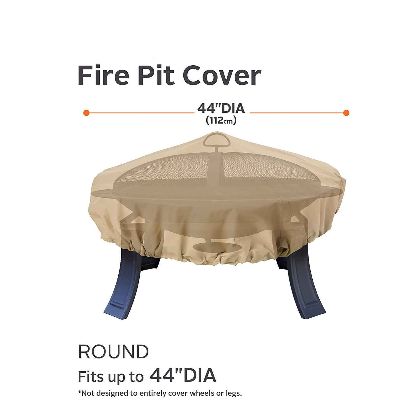 Outdoor Waterproof Patio Round Fire Pit Cover