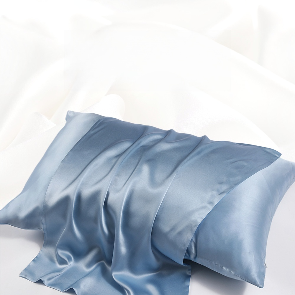 100% Mulberry Silk Pillowcase with Hidden Zipper - Double-Sided 22 Momme for Hair & Skin Care
