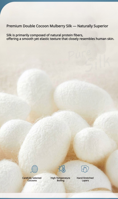 HEARTCOSY Pure Mulberry Silk Duvet Insert