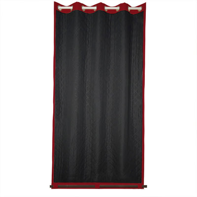 Insulated Outdoor Curtains for Winter - Red