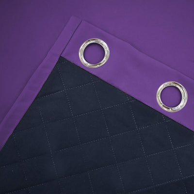 Insulated Outdoor Curtains for Winter - Purple