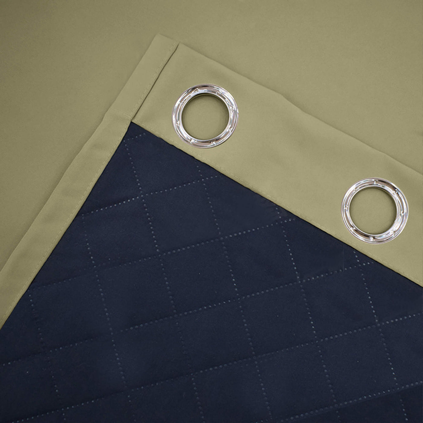 Insulated Outdoor Curtains for Winter - Olive Khaki