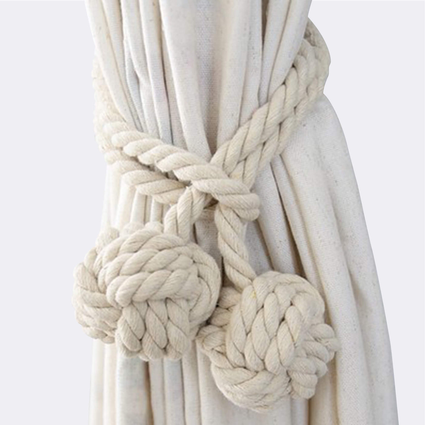 Curtain Tie Backs Handmade Cotton Rope 1 Pcs