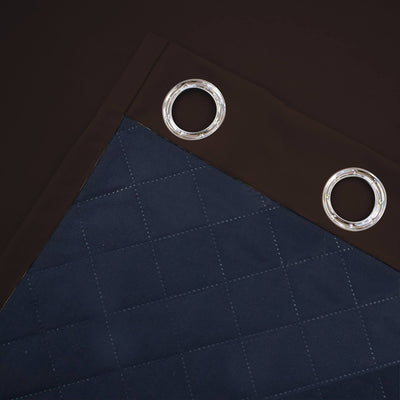 Insulated Outdoor Curtains for Winter - Chocolate Brown