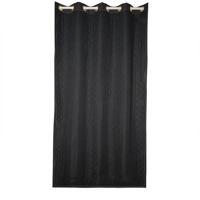 Insulated Outdoor Curtains for Winter - Raven Black