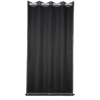 Insulated Outdoor Curtains for Winter - Dark Grey