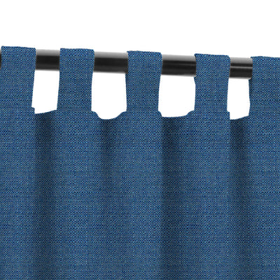 PENGI Outdoor Curtains Waterproof - Linen Blue Jasper