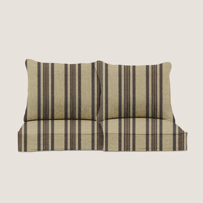 PENGI Outdoor Couch Cushion Set 2 Seats - Stripe