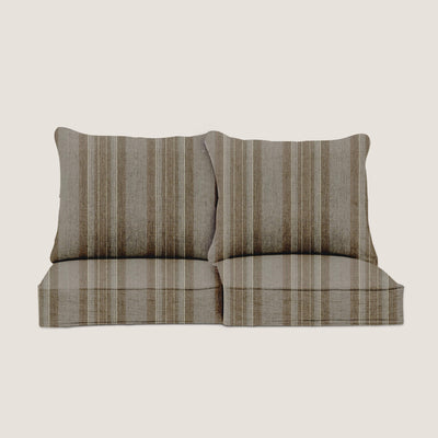 PENGI Outdoor Couch Cushion Set 2 Seats - Stripe