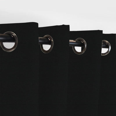 PENGI Outdoor Curtains Waterproof - Pure Black