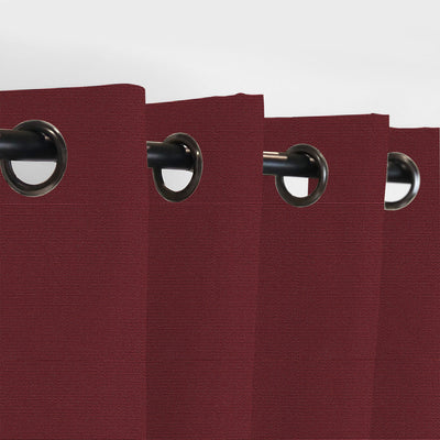 PENGI Outdoor Curtains Waterproof - Pure Ruby Wine