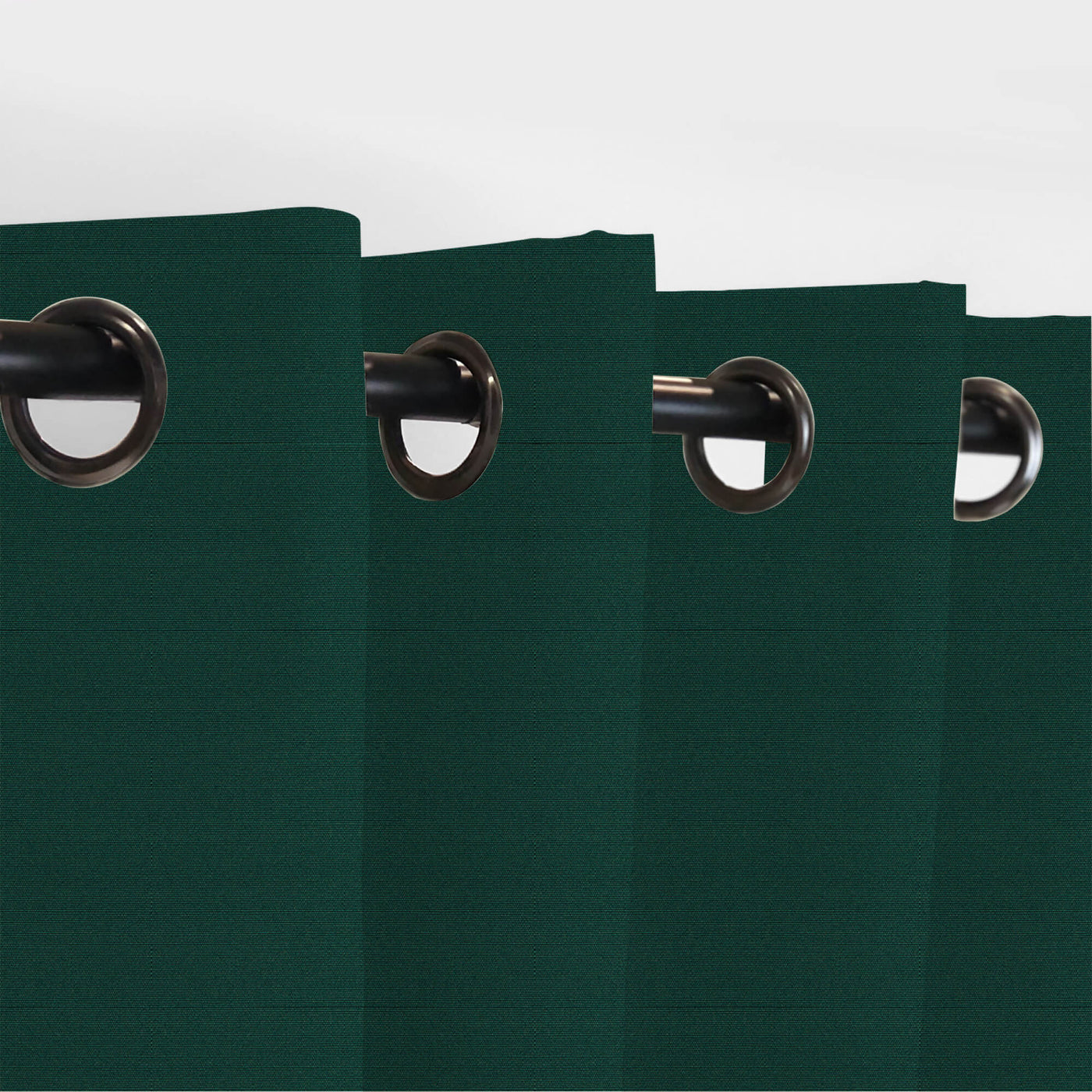 PENGI Outdoor Curtains Waterproof- Pure Dark Green
