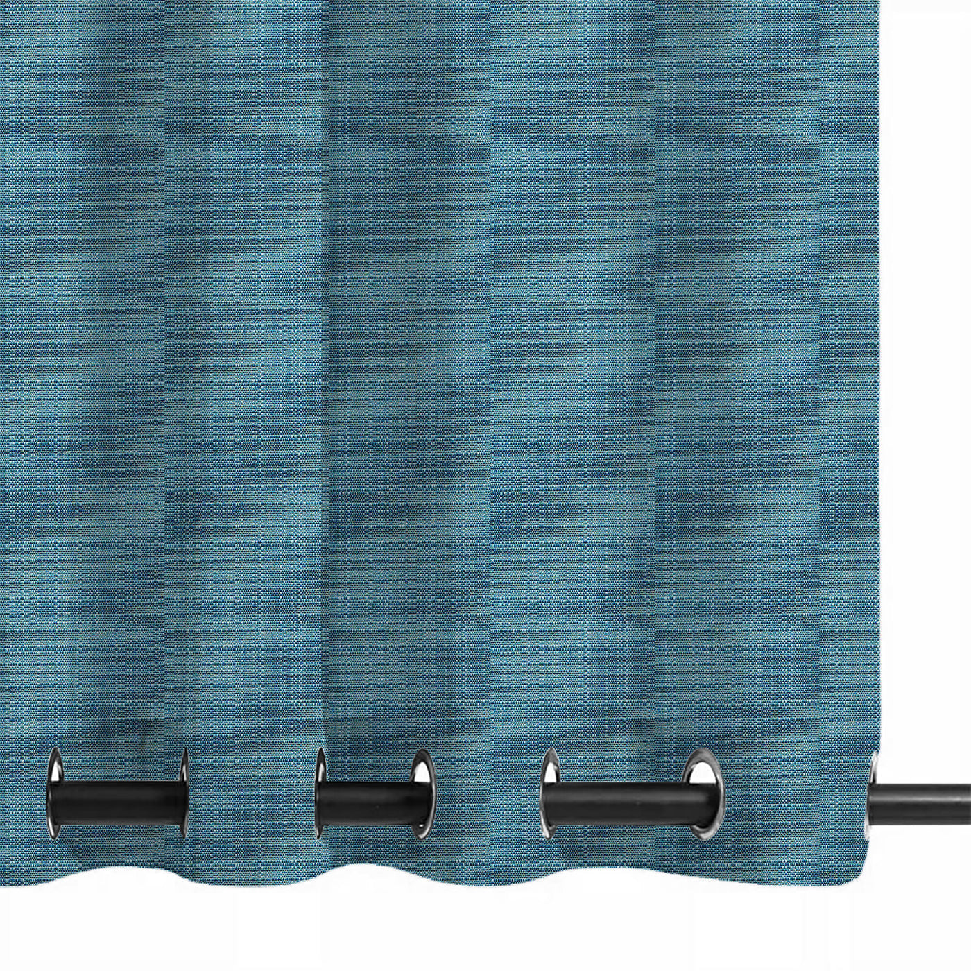 PENGI Outdoor Curtains Waterproof - Linen Storm Blue