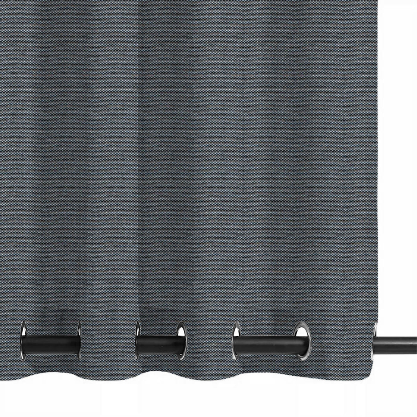 PENGI Outdoor Curtains Waterproof - Sailcloth Charcoal Gray