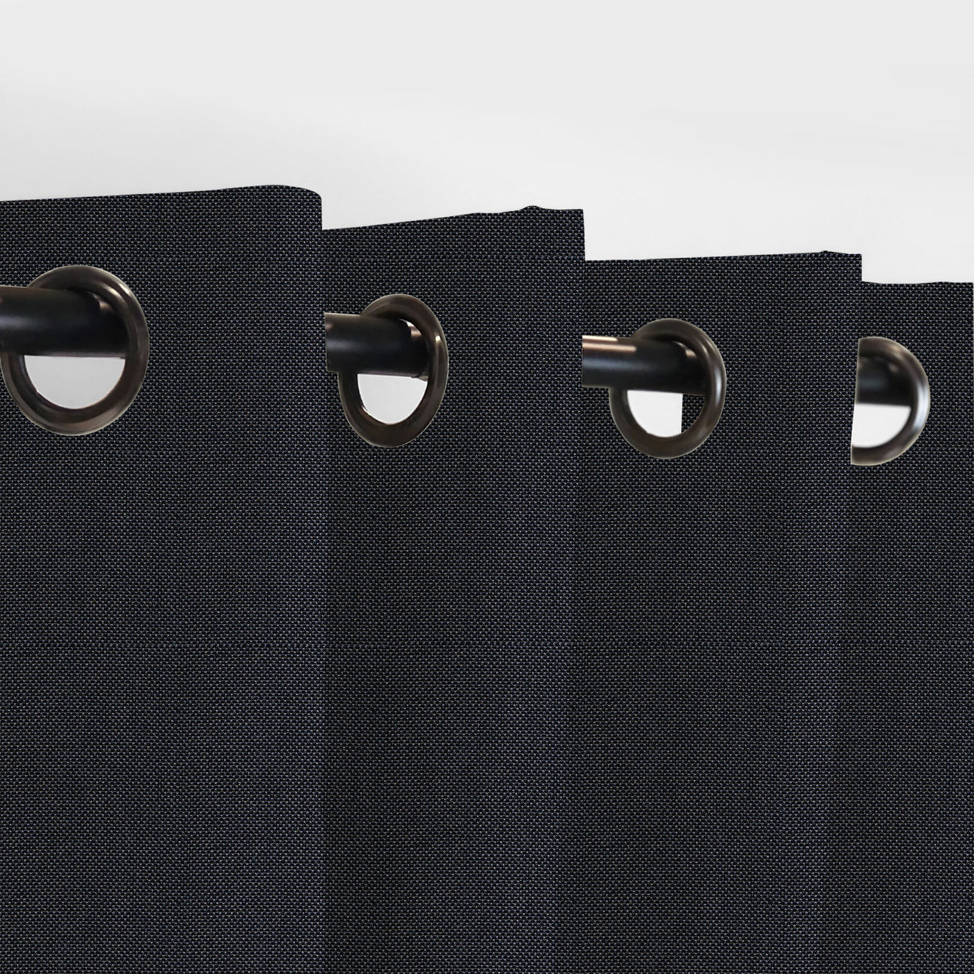 PENGI Outdoor Curtains Waterproof - Sailcloth Black
