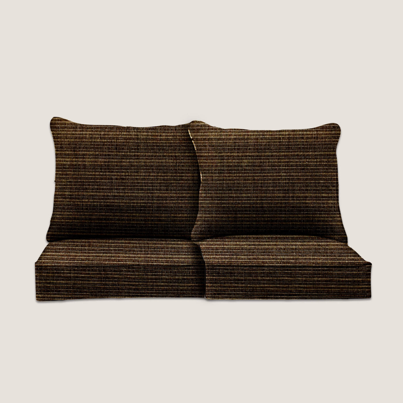 PENGI Outdoor Couch Cushion Set 2 Seats - Bamboo