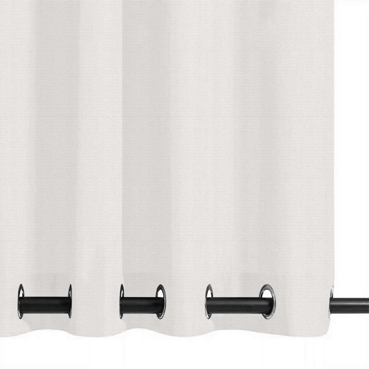 PENGI Outdoor Curtains Waterproof- Canvas Frost White