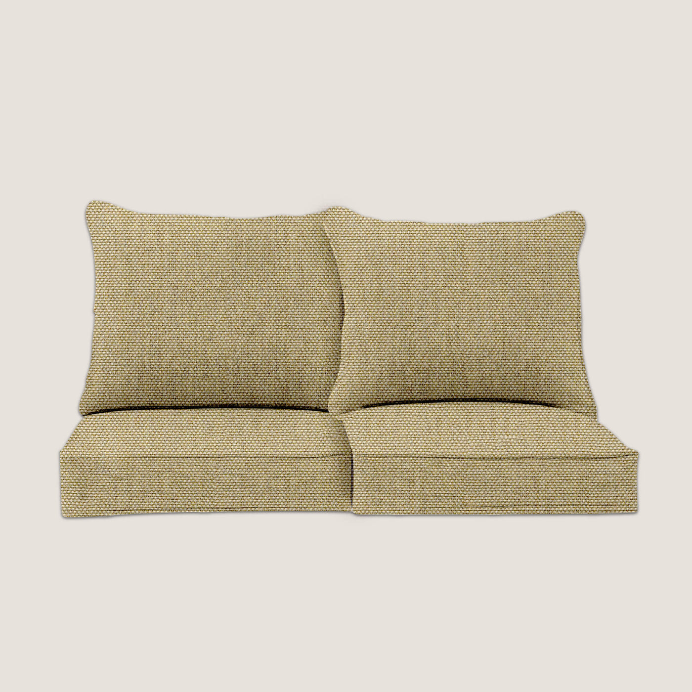 PENGI Outdoor Couch Cushion Set 2 Seats - Canvas