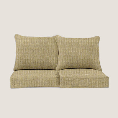 PENGI Outdoor Couch Cushion Set 2 Seats - Canvas