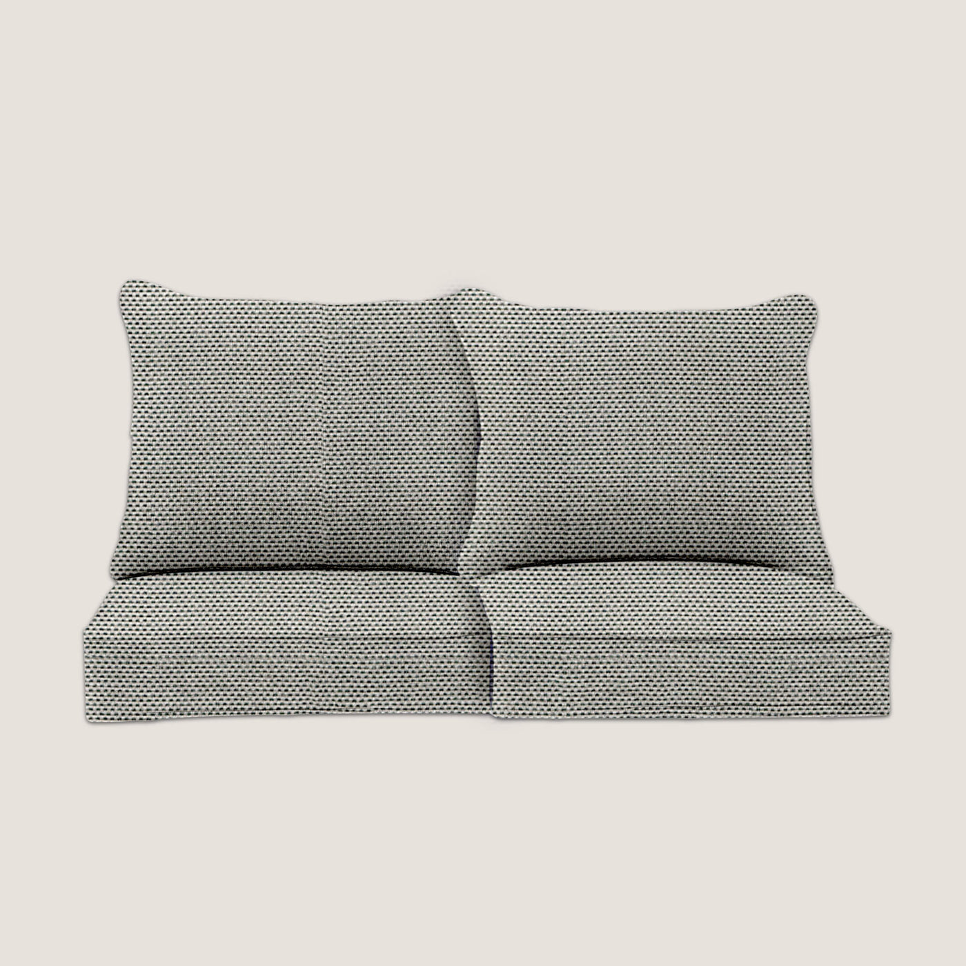 PENGI Outdoor Couch Cushion Set 2 Seats - Canvas