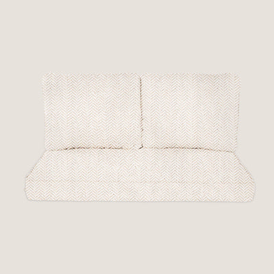 PENGI Outdoor Loveseat Cushion Set - Herringbone