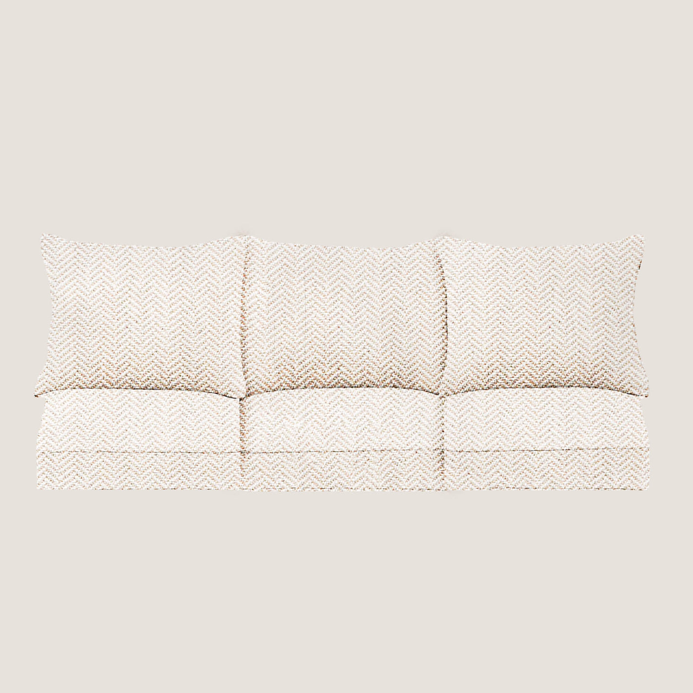 PENGI Outdoor Couch Cushion Set 3 Seats - Herringbone