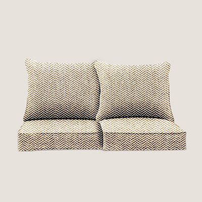 PENGI Outdoor Couch Cushion Set 2 Seats - Herringbone