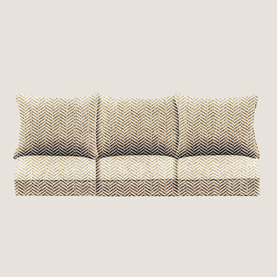 PENGI Outdoor Couch Cushion Set 3 Seats - Herringbone