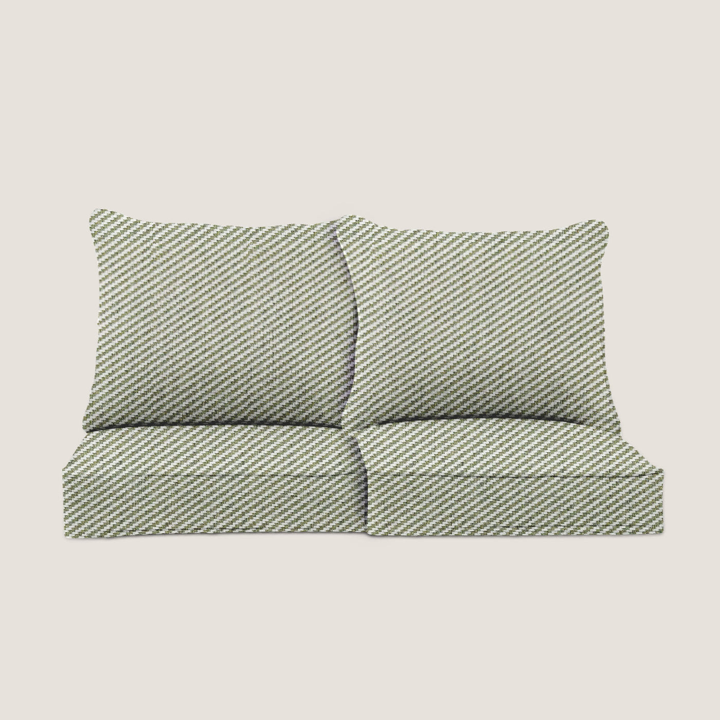 PENGI Outdoor Couch Cushion Set 2 Seats - Twill