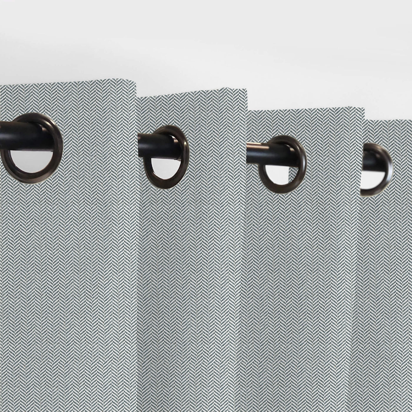 PENGI Outdoor Curtains Waterproof- Herringbone Gray