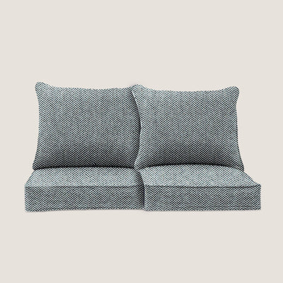 PENGI Outdoor Couch Cushion Set 2 Seats - Herringbone