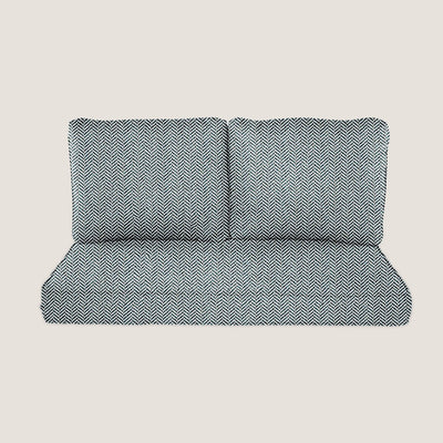 PENGI Outdoor Loveseat Cushion Set - Herringbone