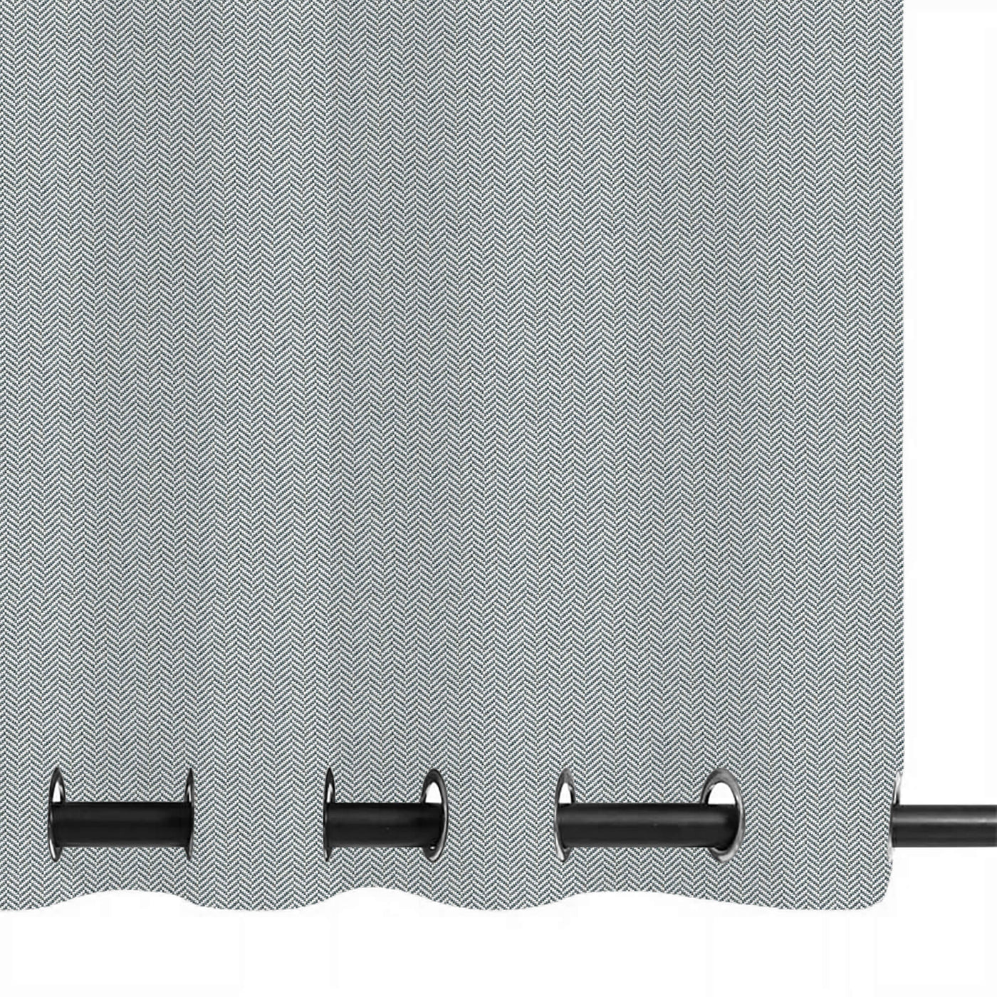 PENGI Outdoor Curtains Waterproof- Herringbone Gray