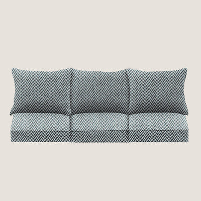 PENGI Outdoor Couch Cushion Set 3 Seats - Herringbone