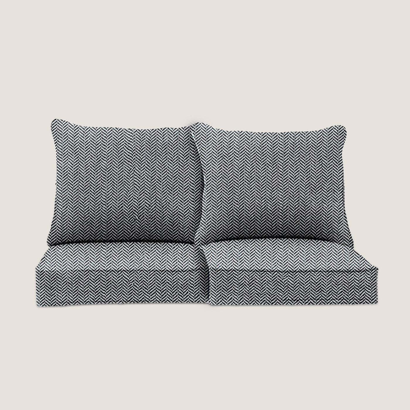 PENGI Outdoor Couch Cushion Set 2 Seats - Herringbone