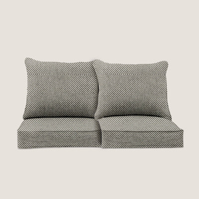 PENGI Outdoor Couch Cushion Set 2 Seats - Grid