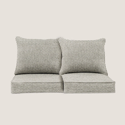 PENGI Outdoor Couch Cushion Set 2 Seats - Grid