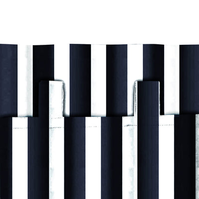 Striped Outdoor Curtains  Waterproof 1 Panel RoyalBlue