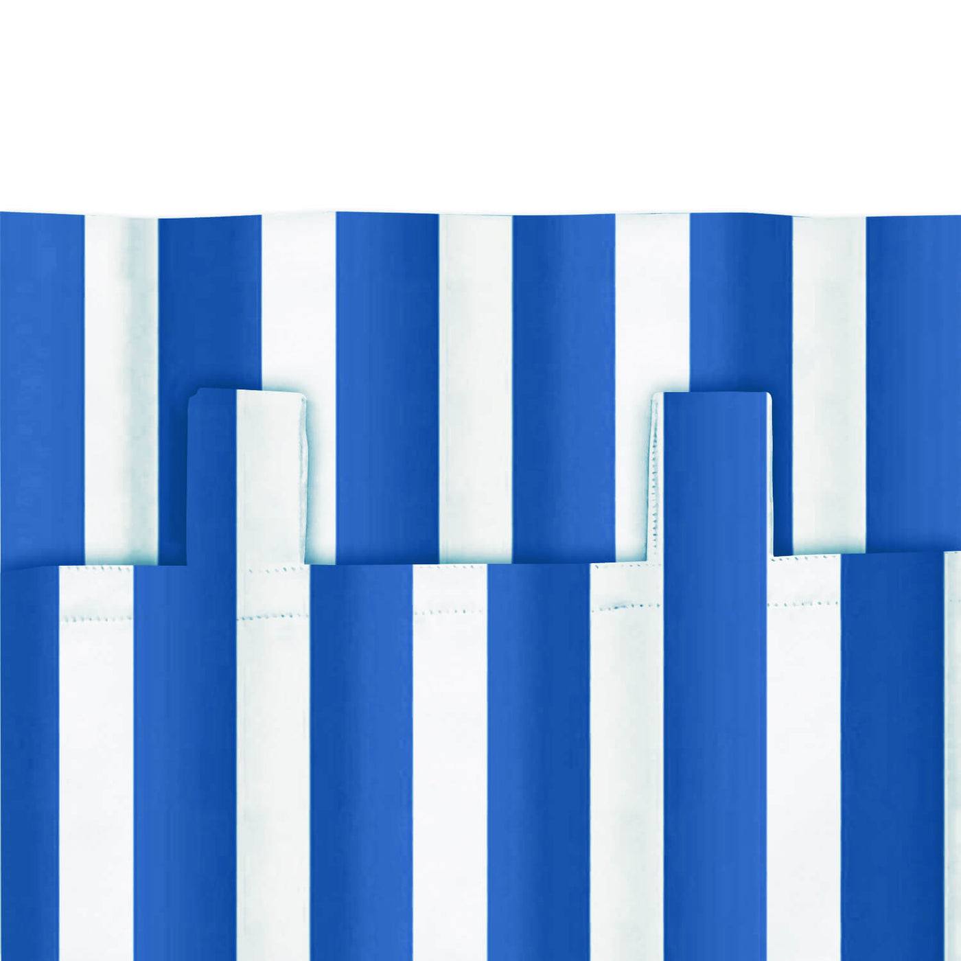 Striped Outdoor Curtains  Waterproof 1 Panel DodgerBlue